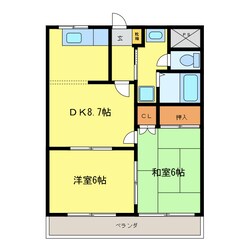 サニーパレスハネカの物件間取画像